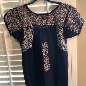 Oaxaca embroidered blouse - size S/M (0-8)